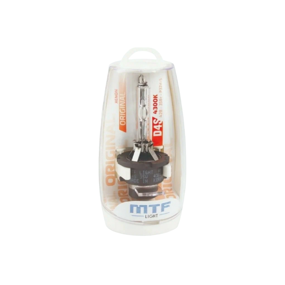 Ксеноновая лампа MTF Light / D4S / P32d-5 / 4300K / 3200Лм / 35Вт / теплый белый