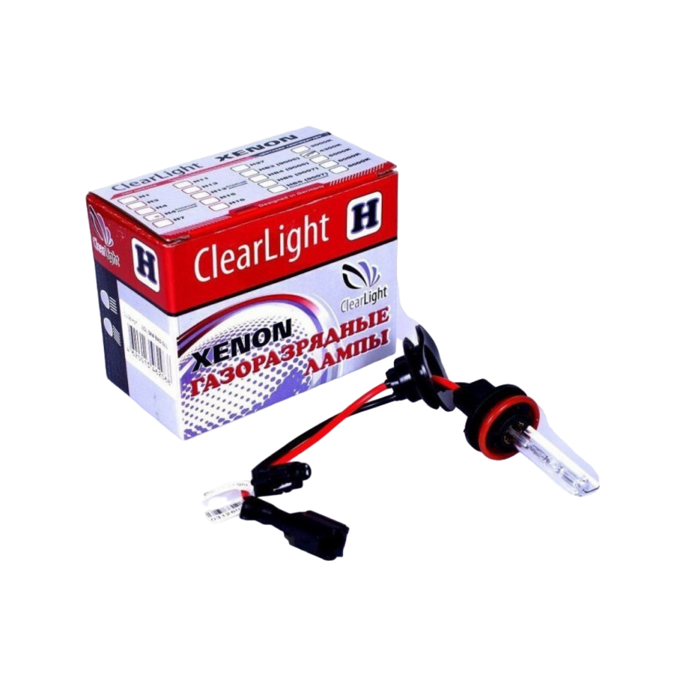 Ксеноновая лампа Clearlight / Н4 / P43t / 4300K / 3200Лм / 35Вт / теплый белый