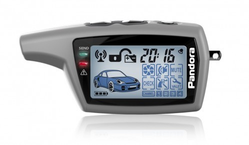 Брелок пейджер Pandora LCD D077 Grey